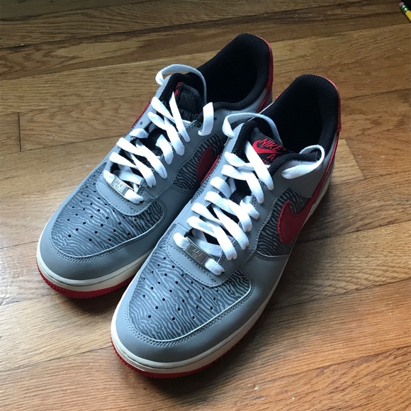 grey nike air force ones